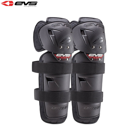 EVS Option Knee Guards Youth (Black) Pair Size Youth - OS / Black - EVS
