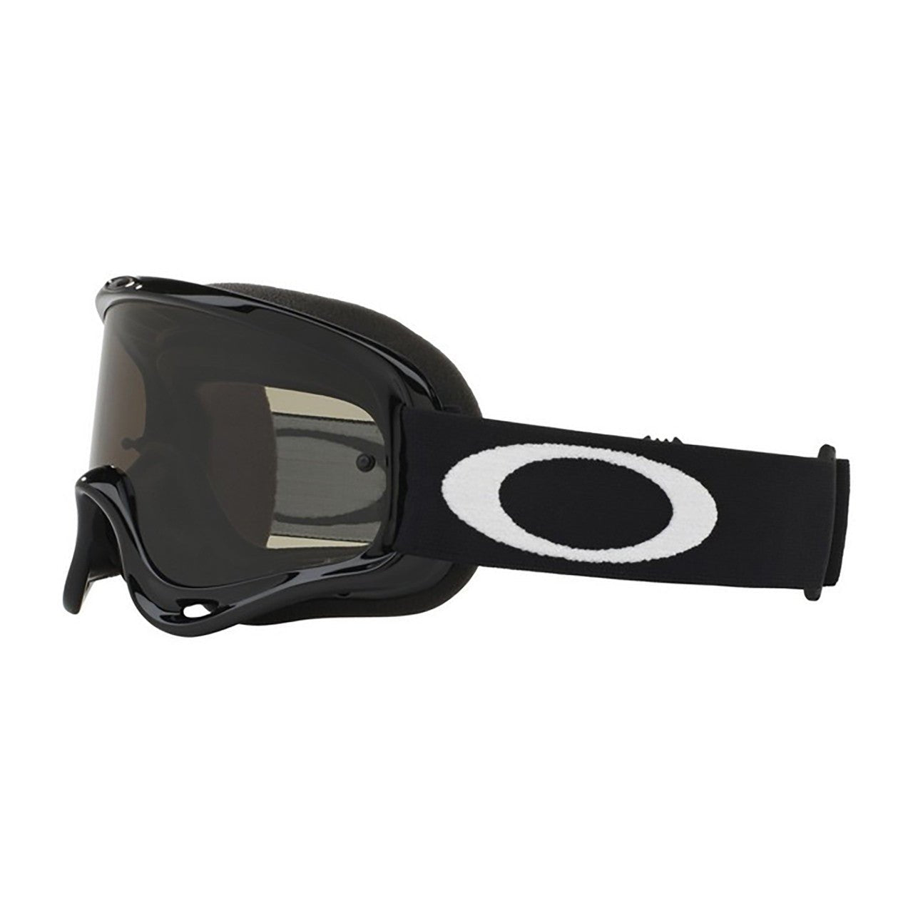 Oakley O Frame MX Goggle Adult (Jet Black) Dark Grey Lens - oakley