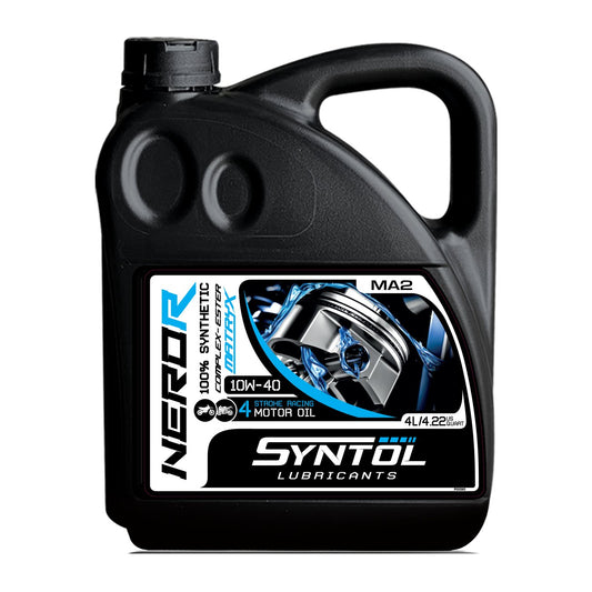 SYNTOL NERO-R 4T 10W-40 RACING MOTORCYCLE ENGINE OIL 4 LITRE - Syntol Lubricants